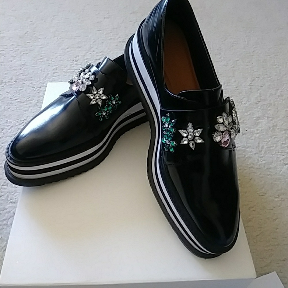 Zara platform shoes with Bling
